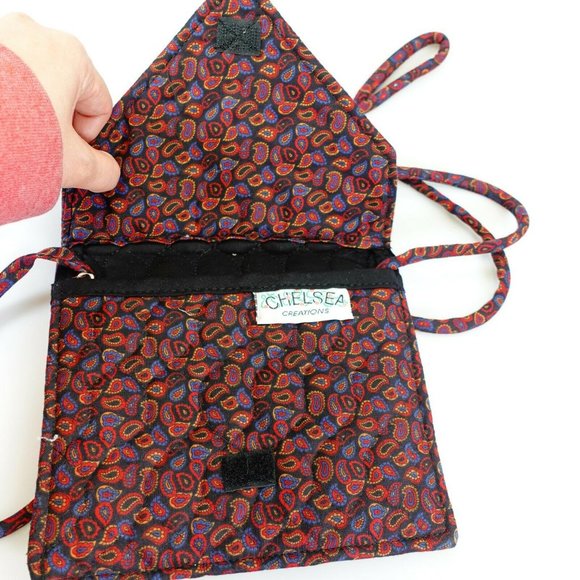 Chelsea Bag Womens Leather Crossbody Sling Clutch Envelope Purse Floral Boho - Picture 8 of 11